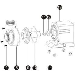 SunSun Pompe De Piscine 14000 L/h Circulation 120 W MAX-ECO CPP-14000 -Pompe et filtre de piscine Soldes 1026502 5