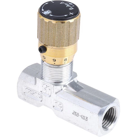 Vanne De Régulation Du Débit Hydraulique RS PRO, G 1/4, 210 Bar Bars ( Prix Pour 1 ) 1 Vanne De Régulation Du Débit Hydraulique RS PRO, G 1/4, 210 Bar Bars ( Prix Pour 1 )