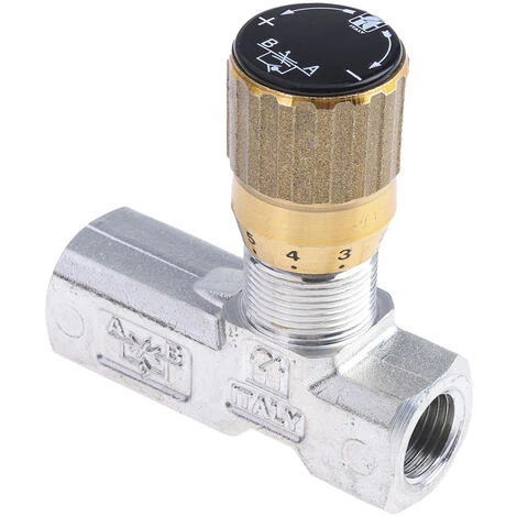 Vanne De Régulation Du Débit Hydraulique RS PRO, G 1/4, 210 Bar Bars ( Prix Pour 1 ) 2 Vanne De Régulation Du Débit Hydraulique RS PRO, G 1/4, 210 Bar Bars ( Prix Pour 1 ) – Image 2