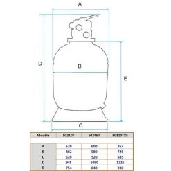 Filtre à Sable 22m3/h - S0310txe - Hayward -Pompe et filtre de piscine Soldes 12857274 3