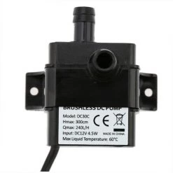 Anself Ultra-silencieux Mini DC12V 4.5W Micro Brushless Eau Pompe A Huile Aquarium Etanche Submersible Fontaine Circulating 240L / H 300cm Lift -Pompe et filtre de piscine Soldes 13238210 5