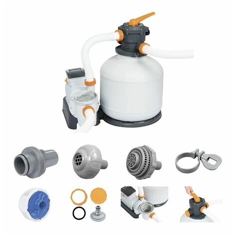 Épurateur Pompe à Sable Bestway 11.355 L/h Connexion 38 Mm 1 Épurateur Pompe à Sable Bestway 11.355 L/h Connexion 38 Mm