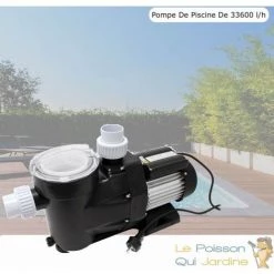 LE POISSON QUI JARDINE.FR Pompe De Piscine De 33600 L/h. Puissante Et Silencieuse