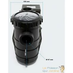 LE POISSON QUI JARDINE.FR Pompe De Piscine De 14500 L/h 750W, Qualité Et Robustesse -Pompe et filtre de piscine Soldes 1986168 5