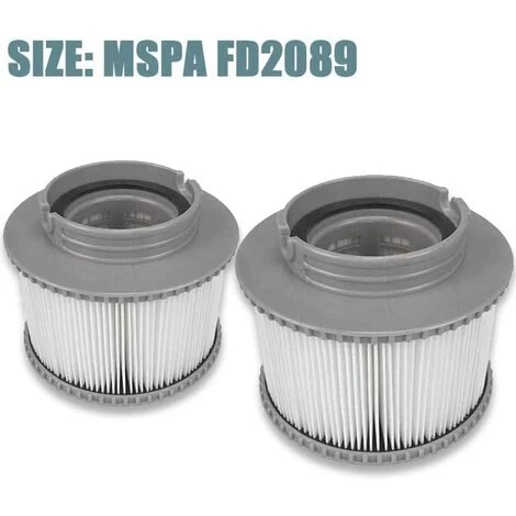 DEVENIRRICHE Cartouches De Filtre De Piscine, Filtre Cartouches De Rechange De Filtre MSpa Pour Baignoire, Spa, Piscine (2pcs) 2 DEVENIRRICHE Cartouches De Filtre De Piscine, Filtre Cartouches De Rechange De Filtre MSpa Pour Baignoire, Spa, Piscine (2pcs) – Image 2