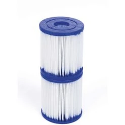 ALICE'S GARDEN Lot De 2 Cartouches Filtrantes Type 1 Pour Pompe De Piscine - 7,8x7,8cm Compatibles Avec Piscines Bestway Leman, Opalite, Connemara, Diamant, Jade Et Spinelle 3x2m