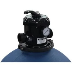 TRUE DEAL Filtre à Sable Pour Piscine Avec Vanne 6 Positions Bleu 660 Mm -Pompe et filtre de piscine Soldes 30021689 4