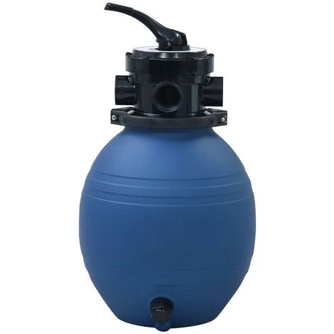 TRUE DEAL Filtre à Sable Pour Piscine Avec Vanne 4 Positions Bleu 300 Mm 3 TRUE DEAL Filtre à Sable Pour Piscine Avec Vanne 4 Positions Bleu 300 Mm – Image 3