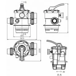 STEINER Vanne 1,5" Top 6 Voies + 3 Connecteurs Ø50mm 8 STEINER Vanne 1,5" Top 6 Voies + 3 Connecteurs Ø50mm -Pompe et filtre de piscine Soldes 30192002 4