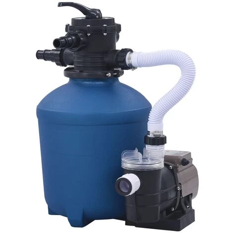TRUE DEAL Pompe Filtrante à Sable Avec Minuterie 530 W 10980 L/h 1 TRUE DEAL Pompe Filtrante à Sable Avec Minuterie 530 W 10980 L/h