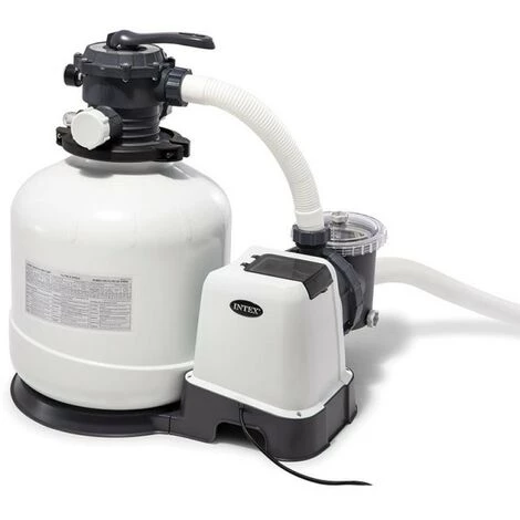 Filtre à Sable 10 M3/h Intex - Secteur - Blanc 1 Filtre à Sable 10 M3/h Intex - Secteur - Blanc