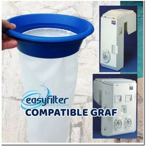 POCHE DE FILTRATION EASYFILTER COMPATIBLE GRAF-EVERBLUE-POOLINE 1 POCHE DE FILTRATION EASYFILTER COMPATIBLE GRAF-EVERBLUE-POOLINE