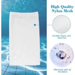 ILOVEMILAN 30 Pièces Pool Skimmer Socks, Chaussettes D'écumeur De Piscine Perfect Filter Savers Pour Panier De Skimmer De Filtre, Doublure D'écran En Maille Ultra Fine Pour Panier De Piscine -Pompe et filtre de piscine Soldes 32732824 3