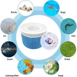 ILOVEMILAN 30 Pièces Pool Skimmer Socks, Chaussettes D'écumeur De Piscine Perfect Filter Savers Pour Panier De Skimmer De Filtre, Doublure D'écran En Maille Ultra Fine Pour Panier De Piscine -Pompe et filtre de piscine Soldes 32732824 4