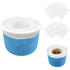 ILOVEMILAN Pool Skimmer Socks, 10 Pièces Chaussettes D'écumeur De Piscine Perfect Filter Savers Pour Panier De Skimmer De Filtre, Doublure D'écran En Maille Ultra Fine Pour Panier De Piscine