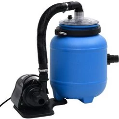 VidaXL Pompe De Filtration De Piscine Noir Et Bleu 4 M³/h -Pompe et filtre de piscine Soldes 35614769 4