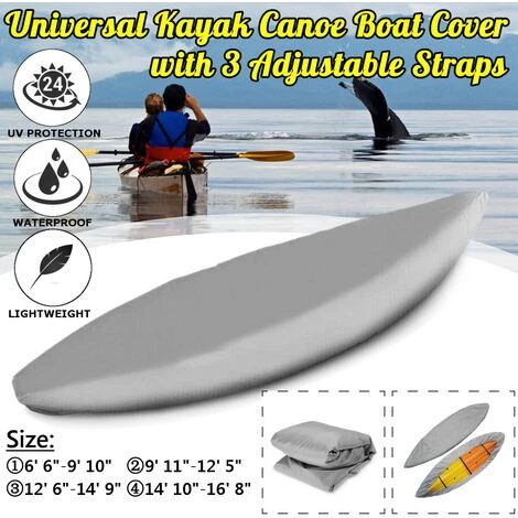 TIGA Housse De Kayak Housse De Protection Anti-UV étanche Pour Bateau De Cano? (9 & Amp; # 39; 11 & Amp; Quot; - 12 & Amp; # 39; 5 & Amp; Quot;) 4 TIGA Housse De Kayak Housse De Protection Anti-UV étanche Pour Bateau De Cano? (9 & Amp; # 39; 11 & Amp; Quot; - 12 & Amp; # 39; 5 & Amp; Quot;) – Image 4