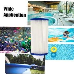 HAPPYSHOPPING Cartouche Filtrante De Pompe De Piscine, Peut Etre Nettoyee A Plusieurs Reprises, Type A/C -Pompe et filtre de piscine Soldes 35833069 4