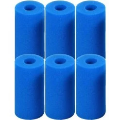 BETTERLIFE 6 Pièces Éponge Filtrante Type S1, Cartouche De Filtre En Mousse, Mousse Pour Filtre Piscine, Réutilisables Et Lavables, Filtre En Mousse Pour Spa, Piscine, Jacuzzi(20*10*4cm)