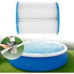 ILOVEMILAN Paquet De 2 Cartouches Filtrantes De Piscine De Type I, Vagues De Piscine De Type I, Cartouche Filtrante Lavable De Rechange Pour Le Nettoyage Du Filtre -Pompe et filtre de piscine Soldes 37036165 5