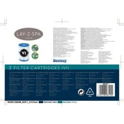 LONGZIMING Cartouches De Filtre De Piscine, Blanc -Pompe et filtre de piscine Soldes 37312179 5