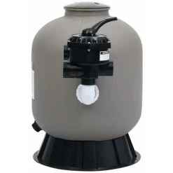 HAPPYSHOPPING Filtre A Sable Pour Piscine Avec Vanne A 6 Voies Gris -Pompe et filtre de piscine Soldes 40435841 3