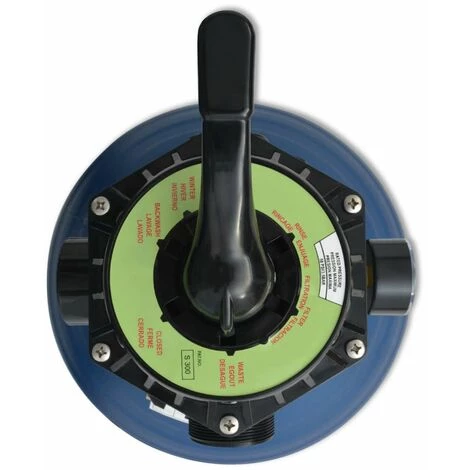 HAPPYSHOPPING Filtre A Sable Pour Piscine Avec Vanne 6 Positions Bleu 460 Mm 2 HAPPYSHOPPING Filtre A Sable Pour Piscine Avec Vanne 6 Positions Bleu 460 Mm – Image 2