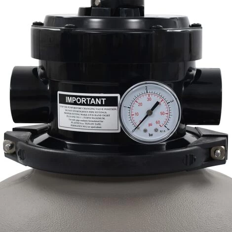 HAPPYSHOPPING Filtre A Sable Pour Piscine Avec Vanne 4 Positions Gris 350 Mm 3 HAPPYSHOPPING Filtre A Sable Pour Piscine Avec Vanne 4 Positions Gris 350 Mm – Image 3