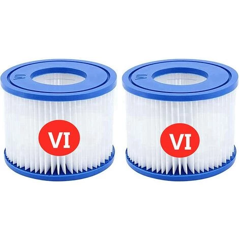 SUNFLOWER Cartouches filtrantes De Rechange Pour Bestway VI, Pour Lay-Z-Spa Miami, Pour Coleman SaluSpa Filters 90352E Filtre De Piscine (Lot De 2) 1 SUNFLOWER Cartouches filtrantes De Rechange Pour Bestway VI, Pour Lay-Z-Spa Miami, Pour Coleman SaluSpa Filters 90352E Filtre De Piscine (Lot De 2)