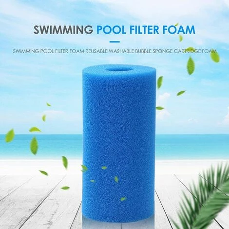 Piscine Filtre Betterlife, Piscine Filtre Pour Intex Type A Reutilisable / Lavable Piscine Filtre En Mousse Eponge Cartouche Nettoyeur De Piscine, 10Cmx20Cm Bleu,3pcs 4 Piscine Filtre Betterlife, Piscine Filtre Pour Intex Type A Reutilisable / Lavable Piscine Filtre En Mousse Eponge Cartouche Nettoyeur De Piscine, 10Cmx20Cm Bleu,3pcs – Image 4