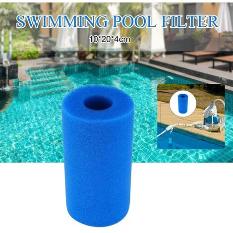 Piscine Filtre Betterlife, Piscine Filtre Pour Intex Type A Reutilisable / Lavable Piscine Filtre En Mousse Eponge Cartouche Nettoyeur De Piscine, 10.2*9.3*3Cm Bleu,3pcs 3 Piscine Filtre Betterlife, Piscine Filtre Pour Intex Type A Reutilisable / Lavable Piscine Filtre En Mousse Eponge Cartouche Nettoyeur De Piscine, 10.2*9.3*3Cm Bleu,3pcs – Image 3