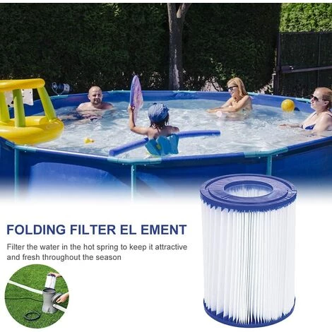 BEARSU Lot De 8 Filtres De Piscine Compatibles Avec Bestway Cartridge II, Filtre De Rechange Pour Jacuzzi Lay Z Spa 4 BEARSU Lot De 8 Filtres De Piscine Compatibles Avec Bestway Cartridge II, Filtre De Rechange Pour Jacuzzi Lay Z Spa – Image 4