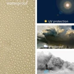 Housse Pour Pompe De Piscine, Protection Pour Chaise Longue Pliante, Housse Transat Jardin Anti-poussière, Imperméable, Anti-UV, Housse Relax Jardin 190D Oxford Pour Fauteuil Relax, 82×93cm Fontainebleau -Pompe et filtre de piscine Soldes 43562446 4