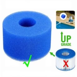 THSINDE 6 Pièces Éponge Filtrante Type S1, Cartouche De Filtre En Mousse, Réutilisables Et Lavables, Filtre En Mousse Pour Spa, Piscine -Pompe et filtre de piscine Soldes 44633762 3