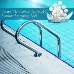 GDRHVFD 700G Filtre Balls Balles De Filtration,Filtre Pour Piscine De Peut Remplacer 25 Kg Sable Filtrant Sable De Quartz,Convient À Divers Systèmes De Filtration Boules De Filtre De Piscine -Pompe et filtre de piscine Soldes 45502093 3