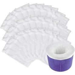 READCLY Chaussettes De Skimmer, Poche Filtrante Piscine De Réutilisable, Pour Panier De Skimmer, Aspirateur, Filtre De Pompe, Piscine, Spa