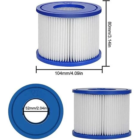 READCLY Lot De 2 Cartouche De Rechange Pour Filtre Bestway Cartouche Filtrante VI Pour Lay-Z-Spa Miami, Vegas, Monaco 3 READCLY Lot De 2 Cartouche De Rechange Pour Filtre Bestway Cartouche Filtrante VI Pour Lay-Z-Spa Miami, Vegas, Monaco – Image 3