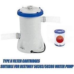 HIASDFLS Filtre De Piscine Type 2, Convient Pour Bestway 58383 - Cartouche De Filtre De Piscine, Facile À Mettre En Place (4 Pièces) -Pompe et filtre de piscine Soldes 48541781 4