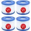 HIASDFLS Lot De 4 Cartouches Filtrantes Pour Piscine Bestway Pool Vi - Filtre De Rechange Pour Piscine Bestway - Bleu