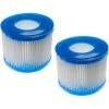 Vhbw 2x Cartouche Filtrante Type VI Compatible Avec Bestway Lay-Z-Spa Hawaii, Miami, Monaco Spa, Bain à Remous - Filtre De Rechange, Blanc / Bleu