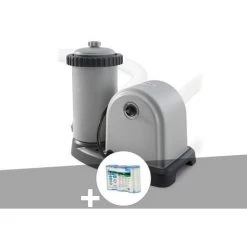 Epurateur à Cartouche Intex C1500 4,4 M³/h + 3 Cartouches A - Gris