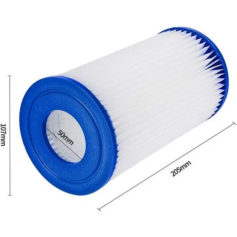 LITZEE Filtres De Piscine Noyau En Papier Type De Filtre A / C Pompe De Filtre De Piscine Pompe De Filtre Nettoyage Facile à Utiliser Utilisation Répétée Pour Le Nettoyage De Piscine Remplacement De Type A O (Taille : 1 Paquet) 2 LITZEE Filtres De Piscine Noyau En Papier Type De Filtre A / C Pompe De Filtre De Piscine Pompe De Filtre Nettoyage Facile à Utiliser Utilisation Répétée Pour Le Nettoyage De Piscine Remplacement De Type A O (Taille : 1 Paquet) – Image 2