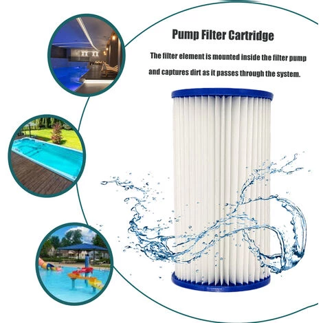 SUPERSELLER Cartouche De Filtre De Piscine Cartouche Filtrante Pour Pompe De Piscine, Peut être Nettoyée à Plusieurs Reprises, Type A/C, PCS 2 SUPERSELLER Cartouche De Filtre De Piscine Cartouche Filtrante Pour Pompe De Piscine, Peut être Nettoyée à Plusieurs Reprises, Type A/C, PCS – Image 2