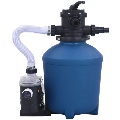 YOUTHUP Pompe Filtrante à Sable Avec Minuterie 530 W 10980 L/h - Bleu 2 YOUTHUP Pompe Filtrante à Sable Avec Minuterie 530 W 10980 L/h - Bleu – Image 2