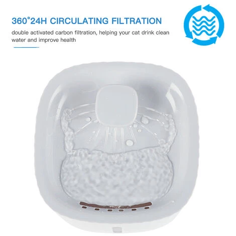 SUPERSELLER Fontaine à Eau Et Distributeur D'eau Pour Chat Distributeur D'eau Automatique Pour Animaux De Compagnie 3L LED Affichage Du Niveau D'eau Distributeur D'eau Sans Bruit Pour Chats Chiens Et Autres Animaux De Compagnie - Type De DEL 5 SUPERSELLER Fontaine à Eau Et Distributeur D'eau Pour Chat Distributeur D'eau Automatique Pour Animaux De Compagnie 3L LED Affichage Du Niveau D'eau Distributeur D'eau Sans Bruit Pour Chats Chiens Et Autres Animaux De Compagnie - Type De DEL – Image 5