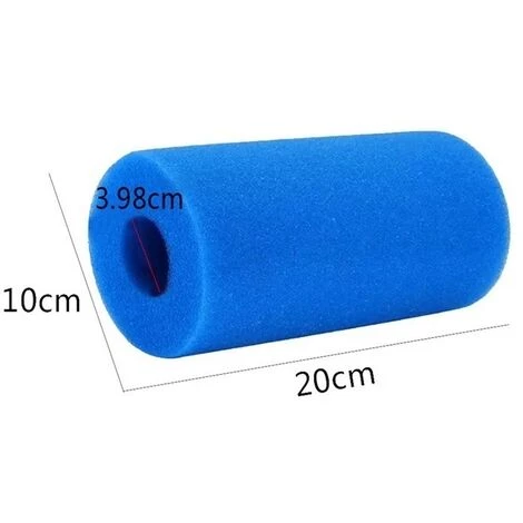 ELLE Éponge De Filtre De Piscine Lavable Réutilisable Poteau D'éponge De Nettoyage Bleu,20*10*4mm 1 ELLE Éponge De Filtre De Piscine Lavable Réutilisable Poteau D'éponge De Nettoyage Bleu,20*10*4mm