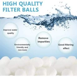 ELLE Boules De Filtre De Piscine200g, Balles Filtrantes Réutilisables, Balles De Filtration(blanc) -Pompe et filtre de piscine Soldes 52833195 3