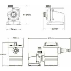 HELLOSHOP26 Pompe Piscine 5000 Litres Par Heure 70 Watts Pompe Filtration Circulation Pool -Pompe et filtre de piscine Soldes 52885255 5