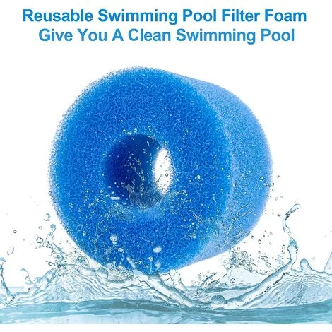 BARES Éponge Filtrante Type S1 Filtres De Piscine En Mousse, Cartouche Filtrante RéUtilisable Pour Intex Type S1, Mousse Pour Piscine, Aquarium, Spa(6 Pièces) 3 BARES Éponge Filtrante Type S1 Filtres De Piscine En Mousse, Cartouche Filtrante RéUtilisable Pour Intex Type S1, Mousse Pour Piscine, Aquarium, Spa(6 Pièces) – Image 3