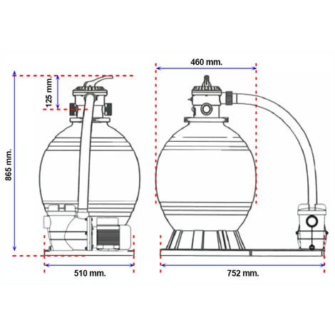 PRODUCTOS QP Monobloc Filtre à Sable 400 + Pompe QP 2 PRODUCTOS QP Monobloc Filtre à Sable 400 + Pompe QP – Image 2